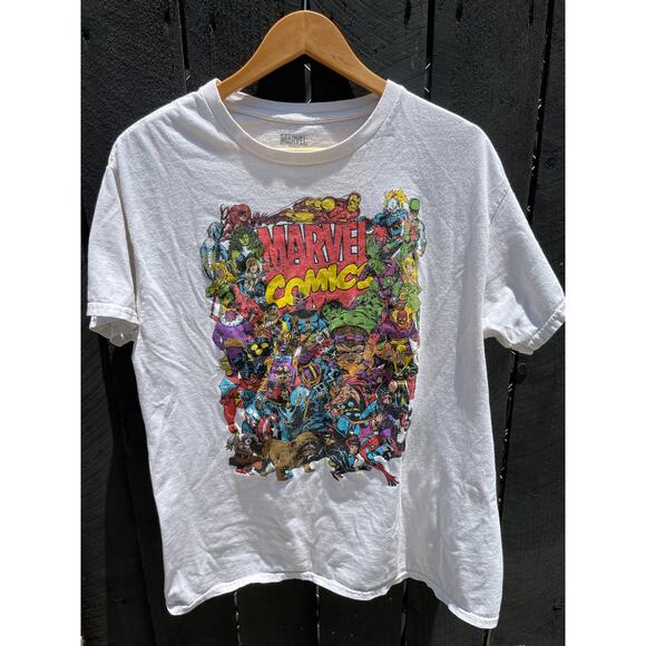 Marvel Comics Super Hero Tee Mens Large - Picture 1 of 3